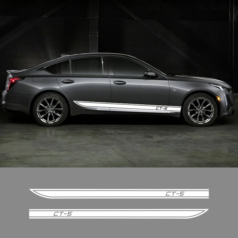 1 пара 2 шт виниловая Автомобильная боковая юбка талия линия Наклейка Наклейки