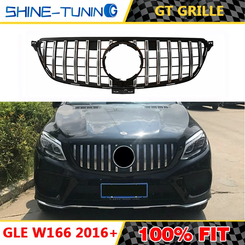 Передняя решетка для GLE class W166 W292 GT R AMG купе 63 63S GLE300 GLE320 G350 без эмблемы 2016 +|Гоночные