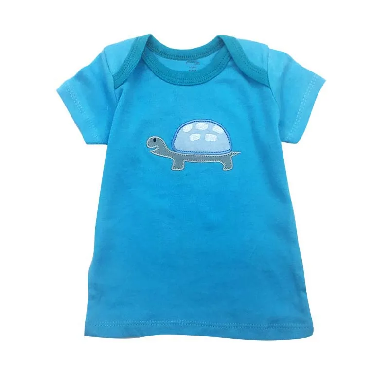 3 шт./лот летняя футболка с рисунком динозавра для маленьких мальчиков и девочек