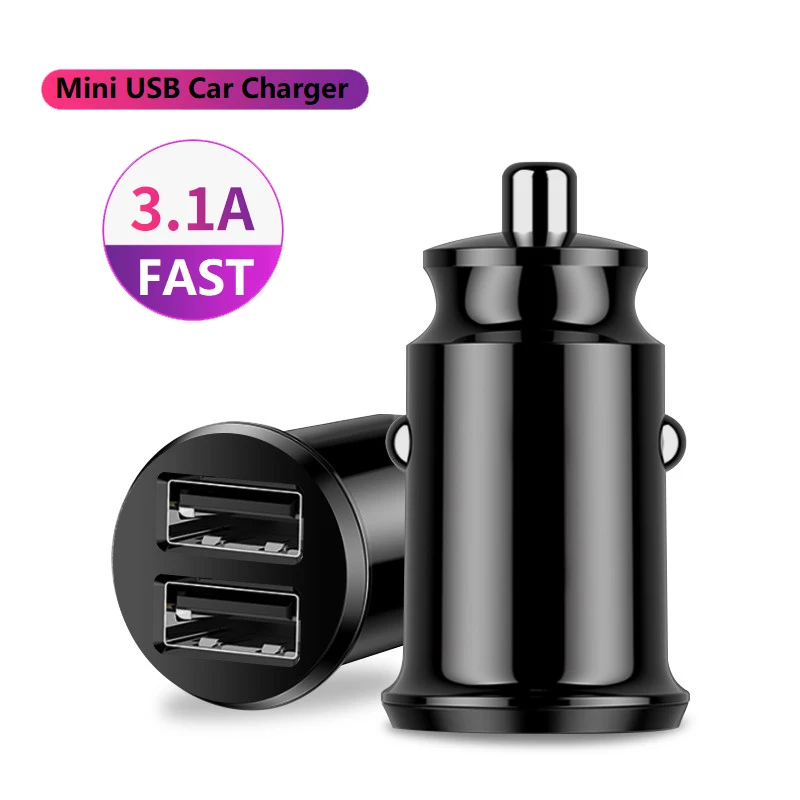 Автомобильное зарядное устройство Mini Dual USB 3 1 А для VW Golf 4 5 6 Passat B5 B6 B7 Touareg Jetta Gol Touran