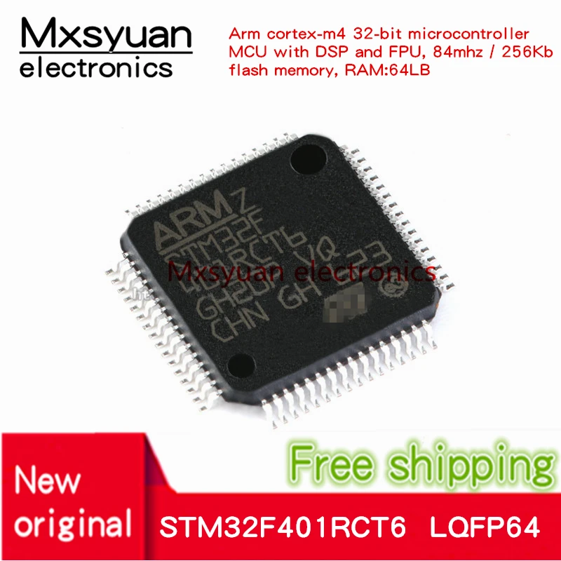 5 шт. ~ 20 шт./лот новый оригинальный STM32F401RCT6 STM32F401 32F401RCT6 LQFP64 Arm cortex-m4 32-битный MCU |