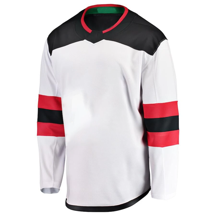 

American Hockey Jersey Sports Fans Wear New Jersey Jerseys Nico Hischier Jack Hughes P.K. Subban Taylor Hall Martin Brodeu Shirt