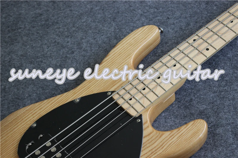 Новое поступление натуральная древесина электрическая бас гитара 5 струн музыка