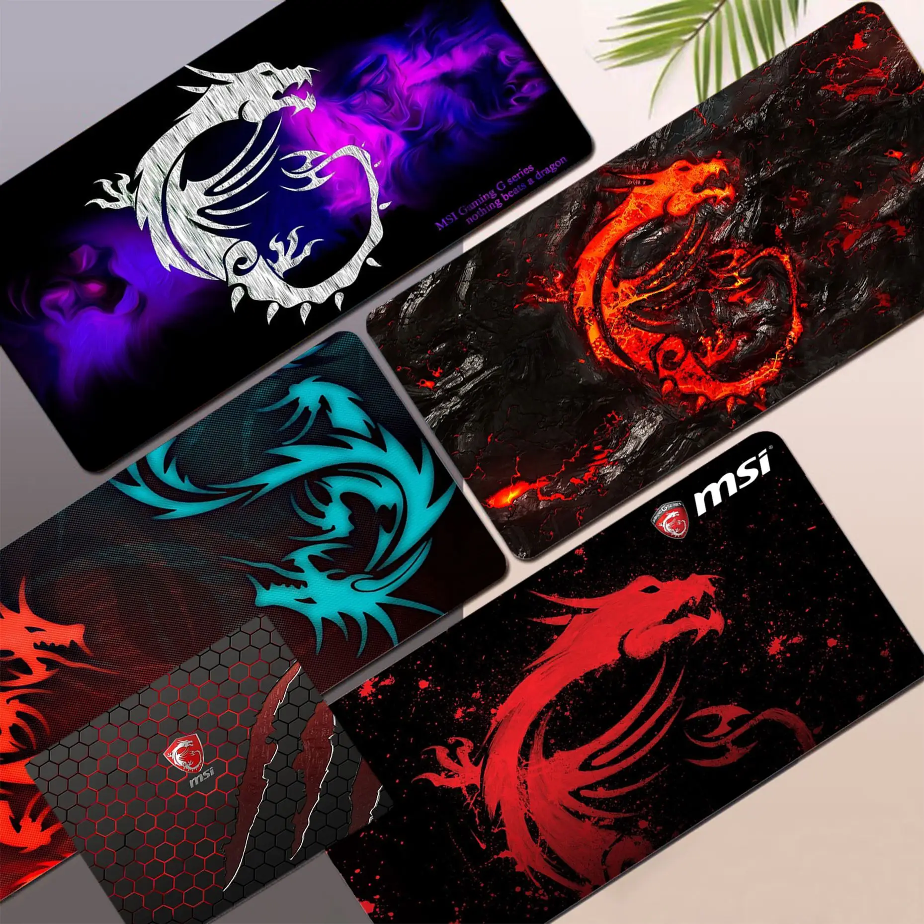 

Большой/маленький силиконовый коврик для мыши MSI Dragon с логотипом под заказ, игровой коврик для Deak для overwatch/cs go/world of warcraft