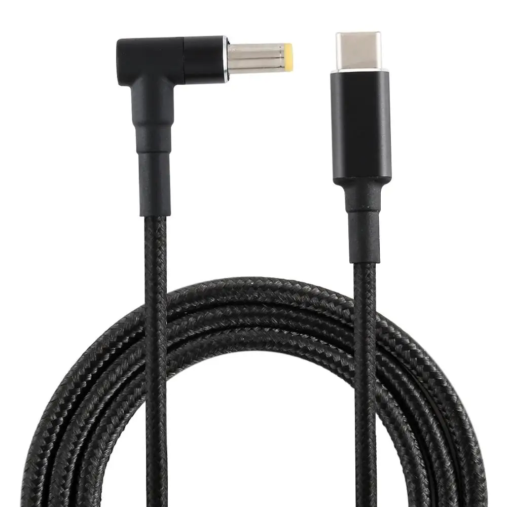 5 5x2 мм Штекерный кабель USB Type-C питания PD 100 Вт адаптер для кабеля ноутбука длиной 1 7