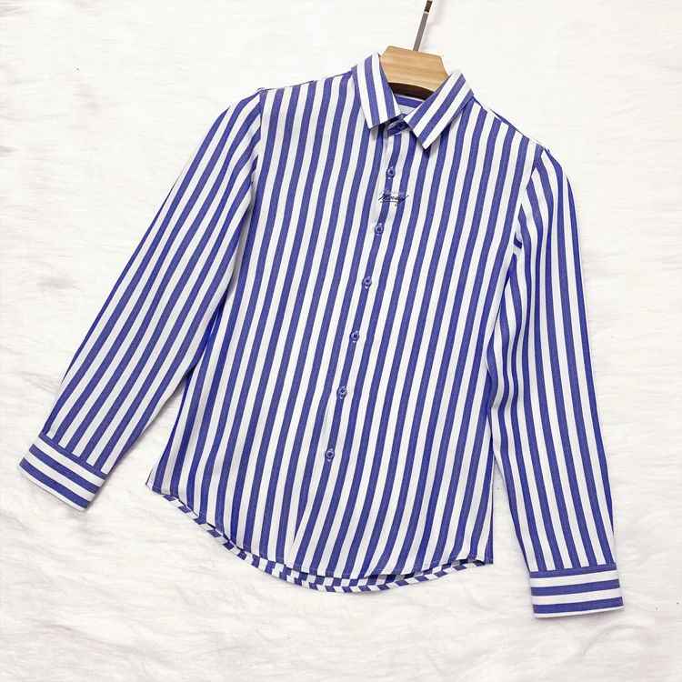 

Loldeal British Striped Shirt Men Long-sleeved Business Casual Slim Social Gathering