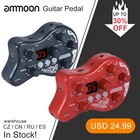 Гитарная педаль Ammoon PockRock, портативная гитарная педаль с эффектами, процессор с несколькими эффектами, аксессуары для электрогитары для гитары электрогитара