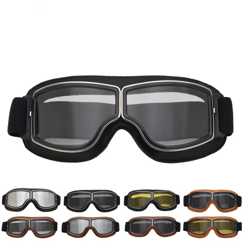 Универсальные винтажные мотоциклетные очки защитные шестерни гибкий крест шлем