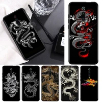 creative design chinese dragon for xiaomi redmi 9t 9i 9at 9a 9c 9 8a 8 7a 7 6a 6 5a 5 4x pro prime plus black soft phone case