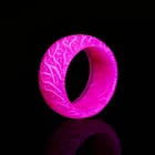 Uloveido люминесцентное кольцо из смолы синее Розовое сияние инкрустация зеленый фон люминесцентные светящиеся кольца Модные Ювелирные изделия Подарки Y955