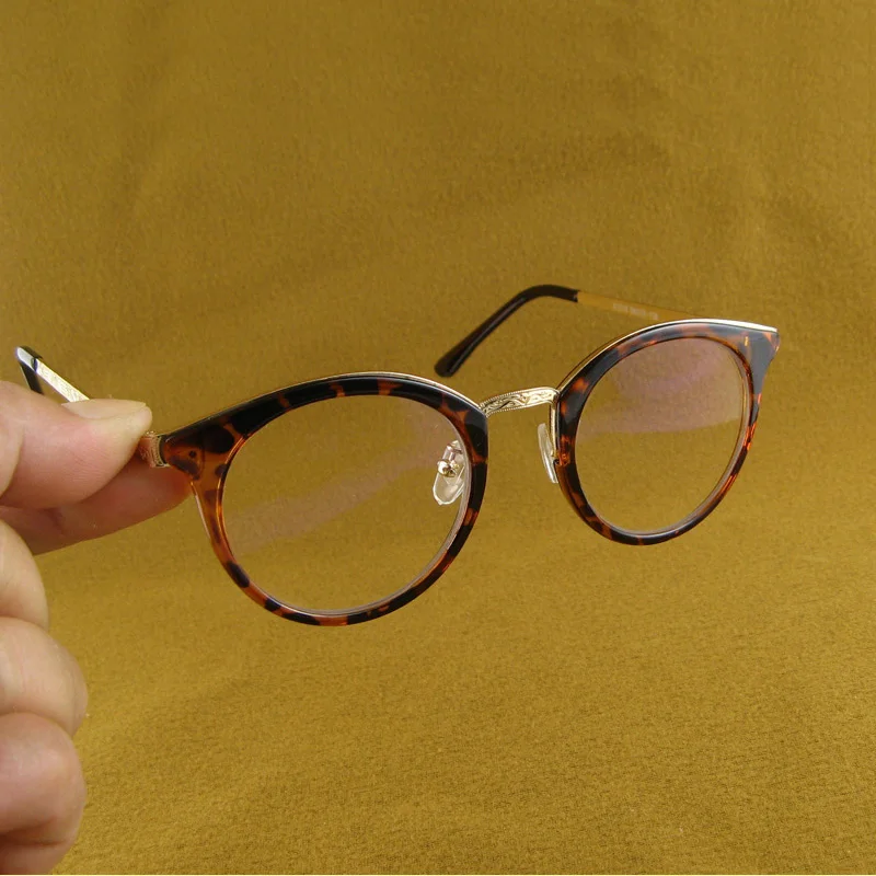 Чистая красная большая оправа леопардовые очки плоская световая декоративная