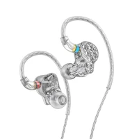 fiio fa9 in ear earphones hi res 6ba iems detachable mmcx 8 stranded silver plated copper cable 3 sound adjustment dlp 3d
