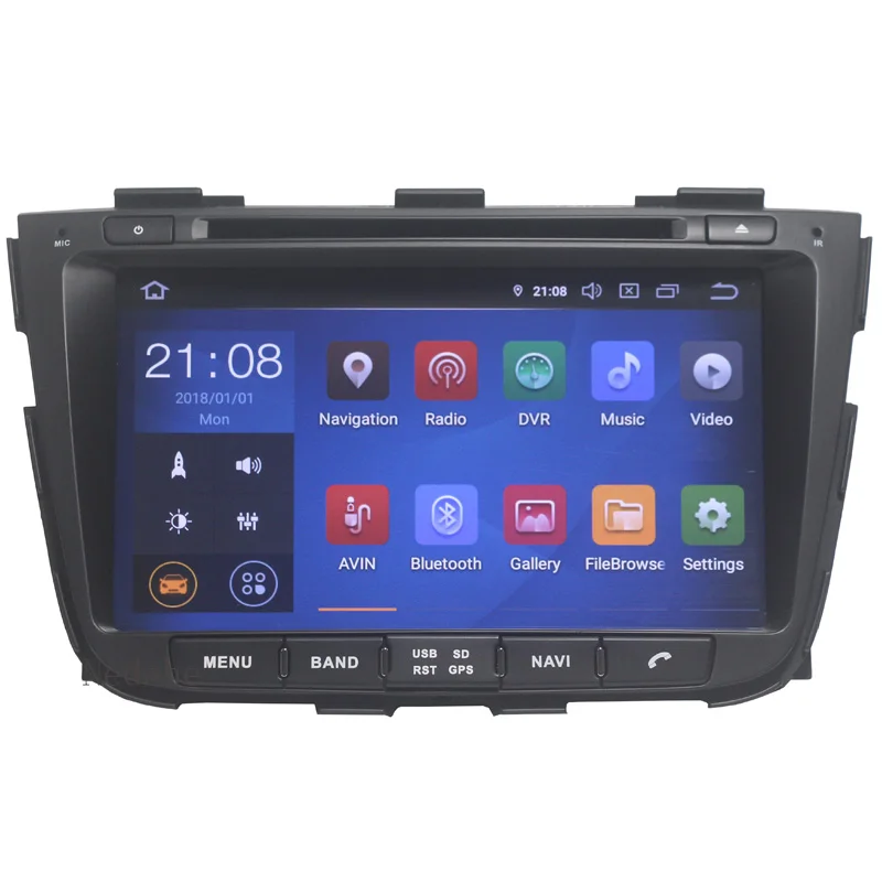 Автомобильный DVD плеер 2 din Восьмиядерный 4 Гб ОЗУ 64 ПЗУ Android 9 0 для KIA SORENTO 2013 2014 GPS