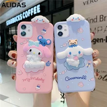 Sanrio Cartoon Doll Cinnamoroll My Melody Cell Phone Case For IPhone 12 12Pro 12ProMax 11 Pro Max X XS XR 8 7 Plus Soft Covers