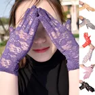 2021 кружевные дышащие перчатки для женщин на открытом воздухе УФ-защита для верховой езды Экран Дисплей вечерние одежда; Одежда с защитой от солнца велосипед Велоспорт перчатки
