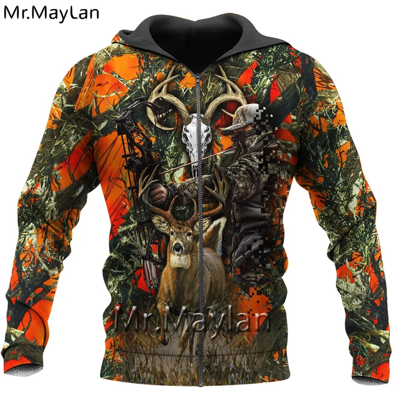 

2020 New Bow Hunter Camo Men Hoodies 3D Print Jacket Men/Women Hoodie Unisex Casual Streetwear Sweatshirt sudadera hombre DF-165