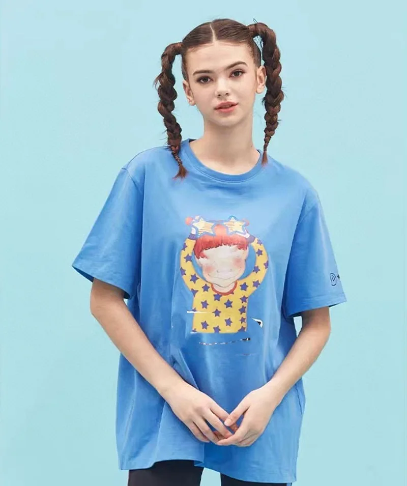 

Ladies T-shirt girl element Korean street short-sleeved T-shirt sweet girl short-sleeved T-shirt street