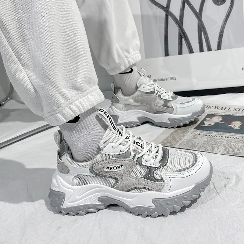 

Women Shoes New Chunky Sneakers for Woman Lace-Up Light Running Shoes Casual Dad Shoe Platform Sneaker Basket Zapatos De Mujer