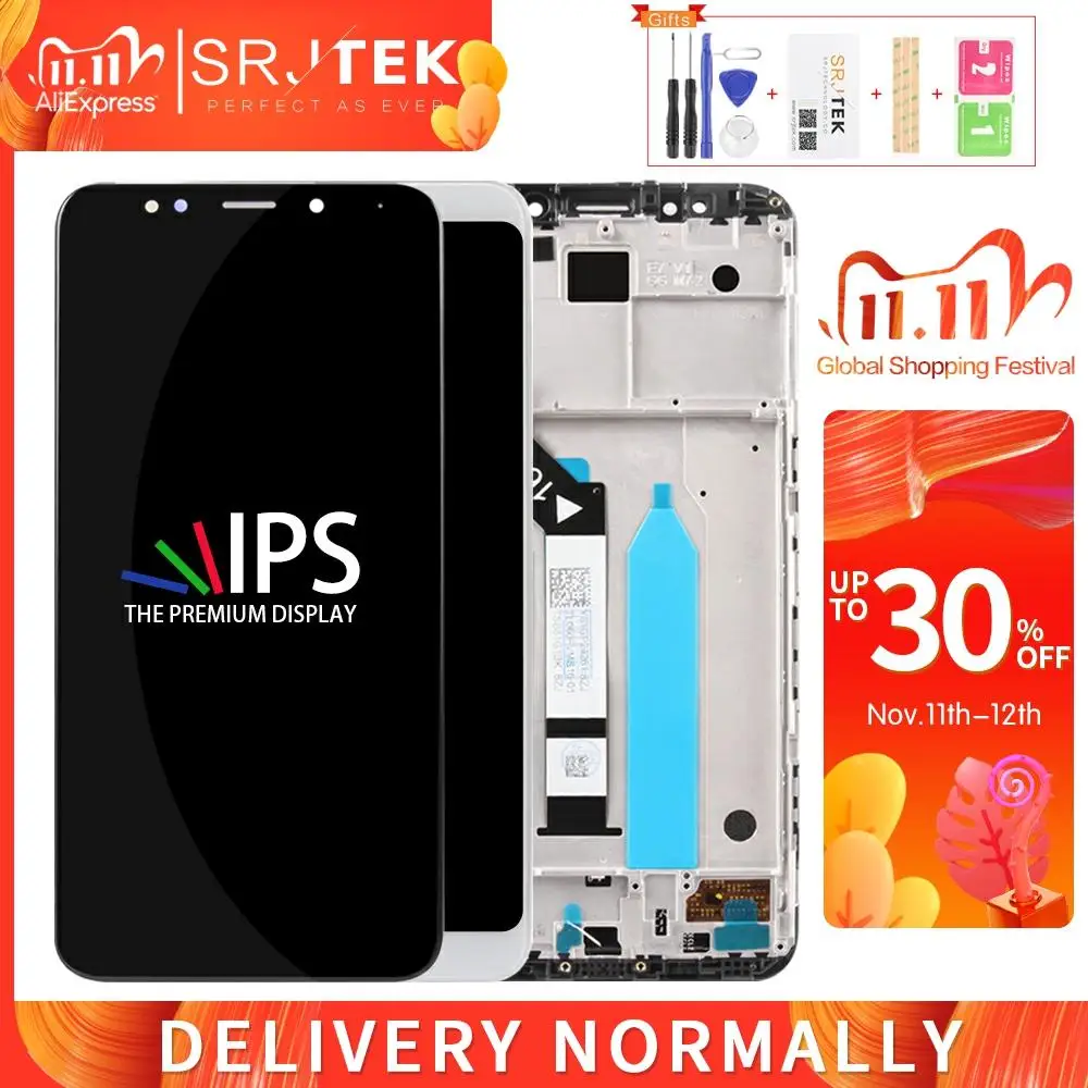 ЖК дисплей для Xiaomi Redmi 5 Plus матричное стекло сенсорный экран дигитайзер рамка Note Pro