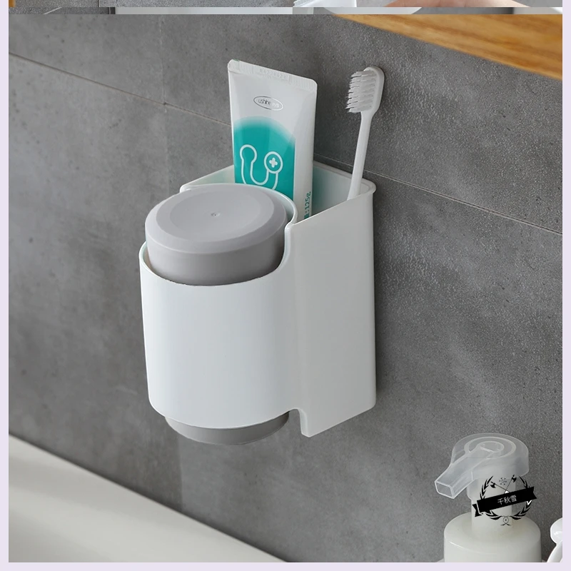 

Green Toothbrush Holder Organizer Cup Wall Mount Toothpaste Dispenser Toothbrush Case Accessori Bagno Bath Accessories EA6YGJ