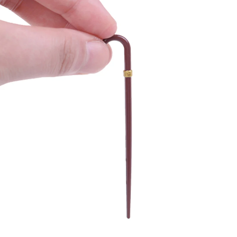 

1pc Simulation Gentleman Walking Stick Crutch Model Toy for Doll House Decoration 1/12 Dollhouse Miniature Accessories