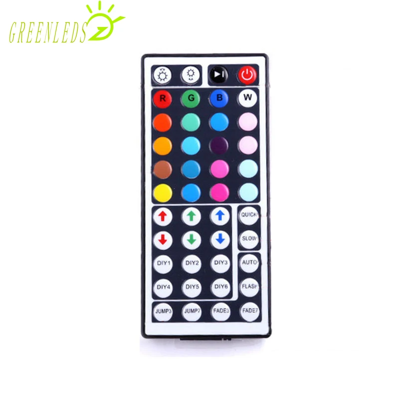 

LED RGB Mini IR 44 Keys WIFI Music Controller JM-MWIR-RGB-44 DC5-28V 12A WIFI Controller