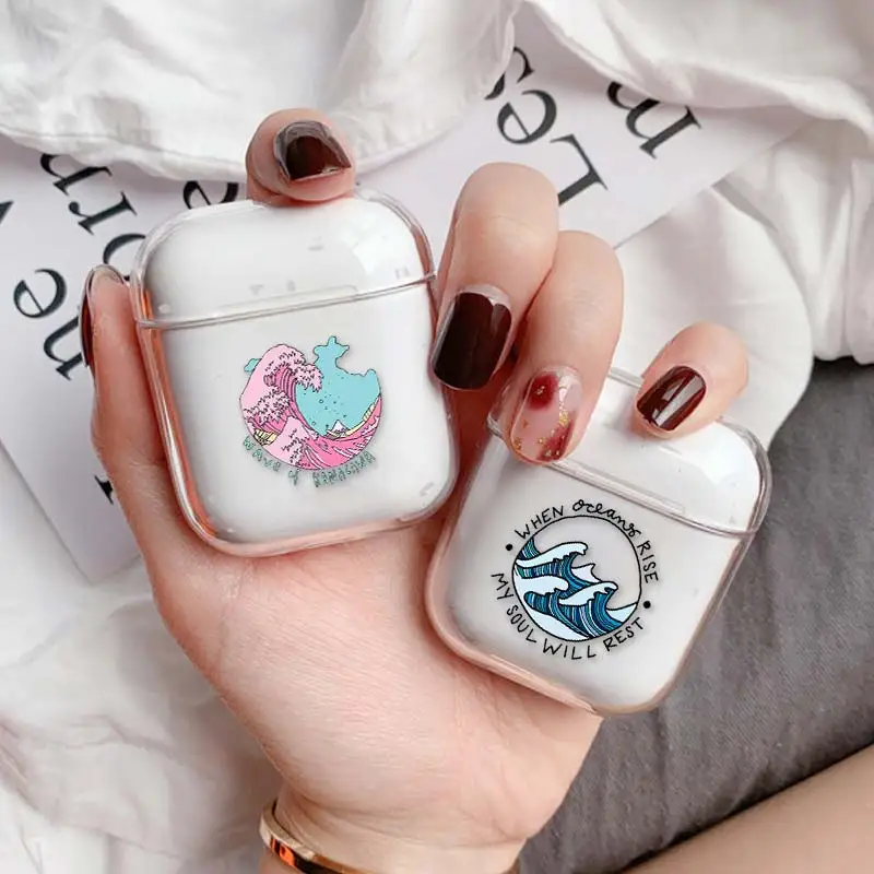 Милый Жесткий Чехол для наушников из поликарбоната s Apple airpods роскошный чехол с