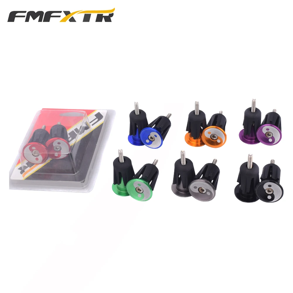 Fmfxtrbiking прочный руль из сплава одна пара алюминиевые Заглушки для руля велосипеда