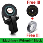 ПЕЧАТНАЯ МАШИНКА MoTex E101, 6 цветов, ручная, для тиснения этикеток 9 мм