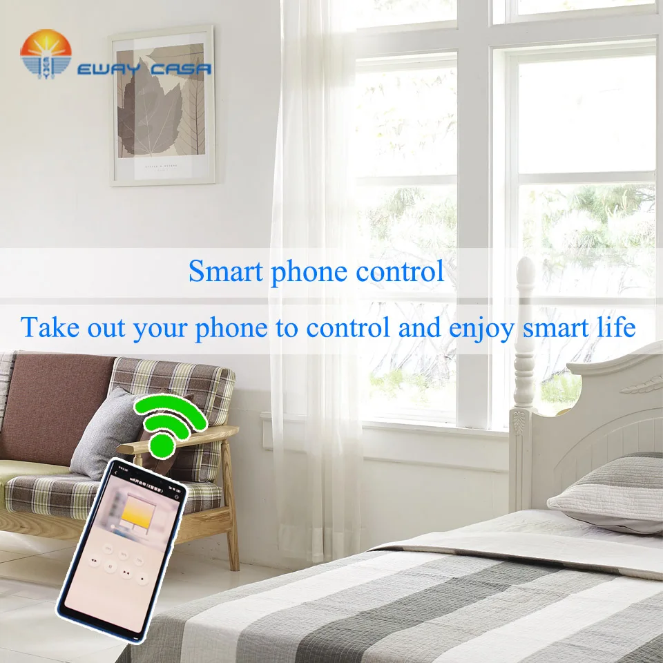 EWAY CASA умный мотор для занавесок моторизованный Wi-Fi-рельс автоматическая