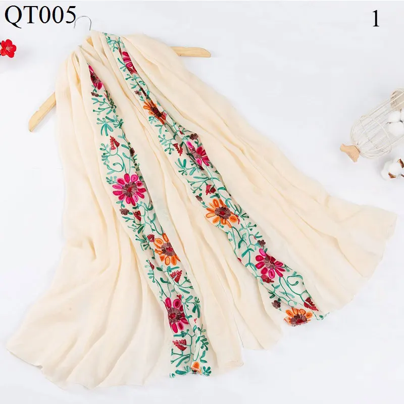 180*90 см Шарф из хлопка и льна мусульманский хиджаб шарф этнический стиль шарфы