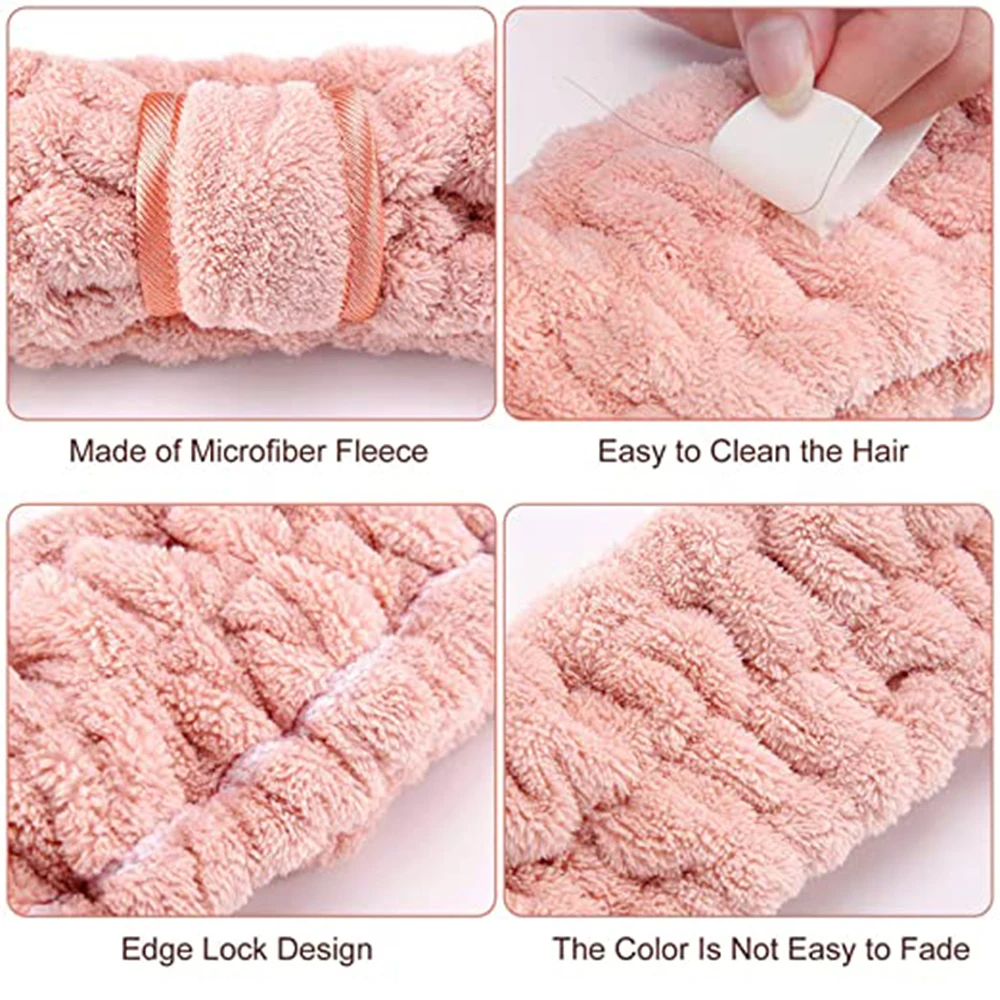 

Wash Face Hair Holder Hairbands Coral Fleece Soft Headband Spa Facial Hairband Elastic Hairband Turban Headband Hair Accessories