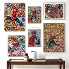 Marvel, Человек-паук, холст, живопись, знаменитые искусства и принты, настенные картины для гостиной, детской комнаты, украшение для дома