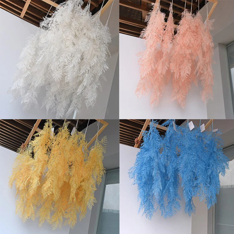 114 см Потолок Цветок смога пластиковая трава искусственные растения с цветами