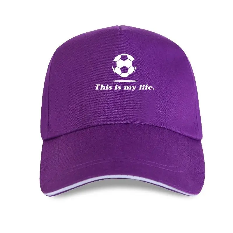 

New Tops Summer Cool Funny Baseball cap This Is My Life Soccers Ball Field Little League Summer Style