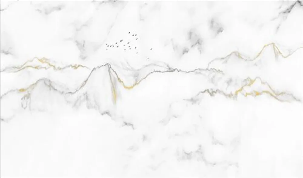 

Customized modern white marble landscape tile mosaic bedroom background wallpaper mural