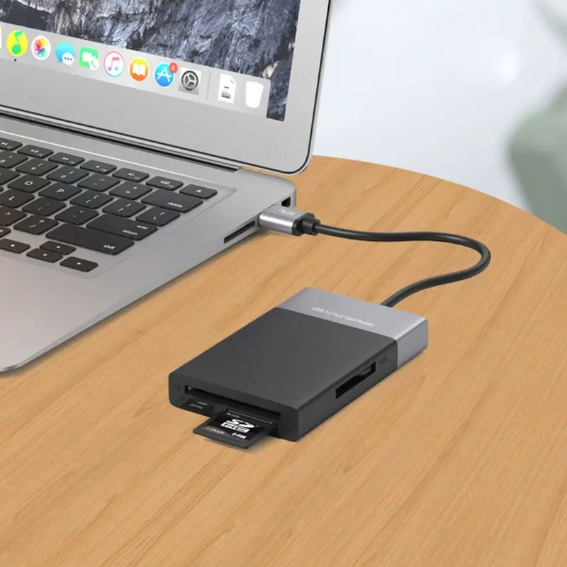 Высокоскоростной USB 3 0 концентратор 6 в 1 на 2 порта для XQD/CF/для кардридера SD/TF |