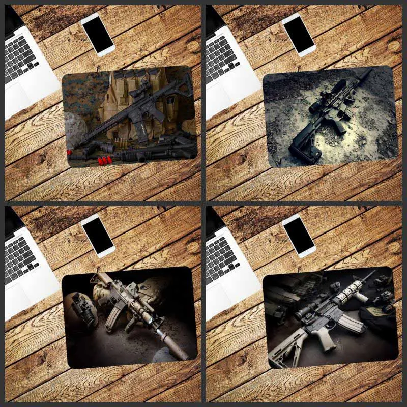 Игровой коврик для мыши Mairuige M416 Skin Gun не закрывает игровой из натурального