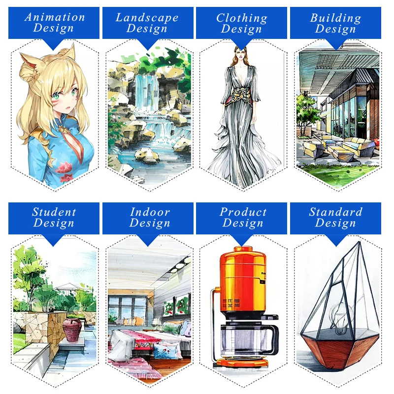 

Touch 30/40/60/80/168 Colors Markers Manga Sketching Markers 168 Dual Brush Pen Alcohol Felt Art School Supplies Drawing Set