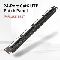 24 ports blank patch panel 24 port rj45 utp lan network adapter cable connector network information wiring rack