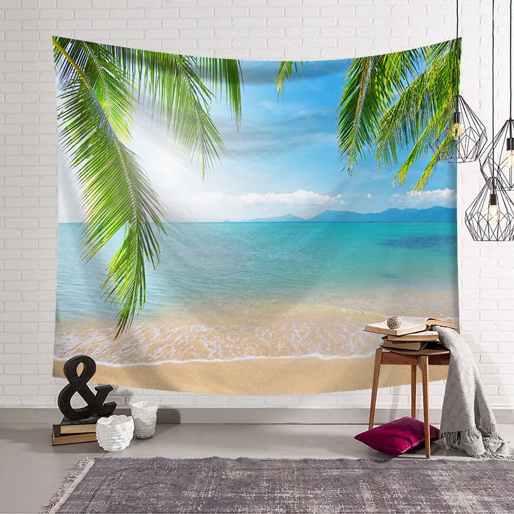 CAMMITEVER Sand Bottle Star Fantasy Sea Beach Side Tapestry Wall Hanging Blanket Decor Home Decorations | Дом и сад