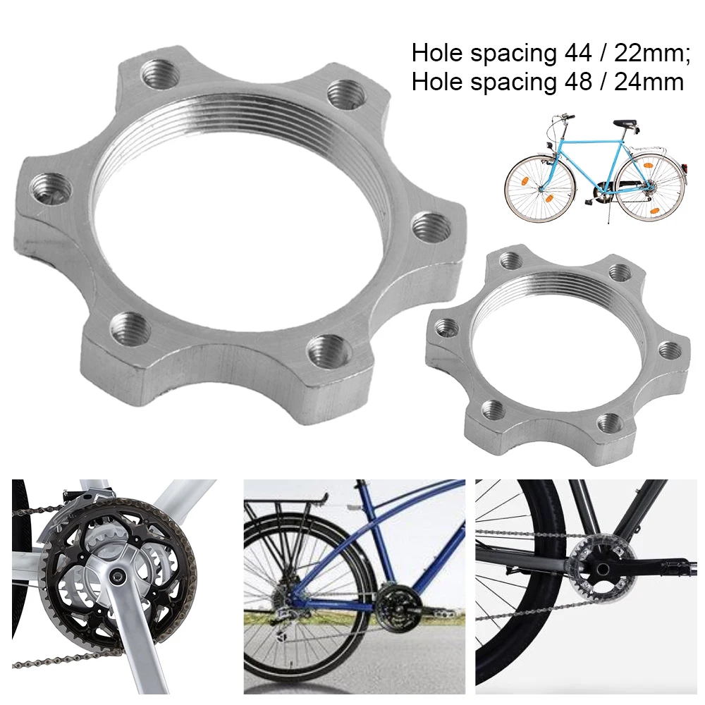 

Bicycle Freewheel Threaded Hubs Disk Disc Flange Brake Rotor Adapter Aluminium Alloy Bike Replacement Part