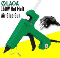 laoa 150w hot melt glue gun for stick paper hairpin pu flowers graft repair temperature adjustable heat gun diy tools