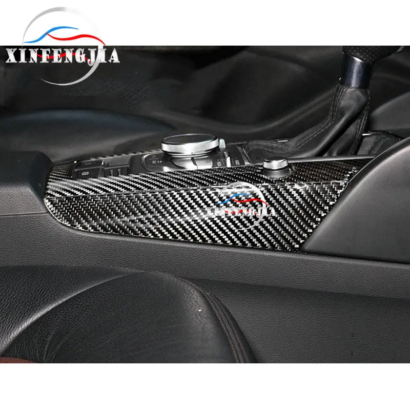 For Audi A3 15-17 3pcs Real Carbon Fiber Panel Center Gear Shift Frame Cover Trim | Автомобили и мотоциклы