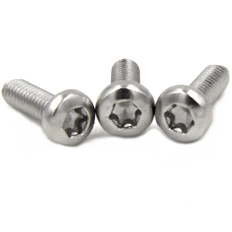 

Защитный винт GB2672, 10 шт./пакет, SUS304, M5, M6, M8, с круглой головкой из нержавеющей стали