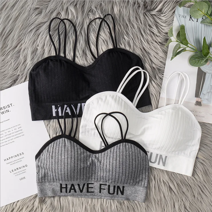 Женское нижнее белье с надписью Have fun спортивный жилет для студентов | Женская