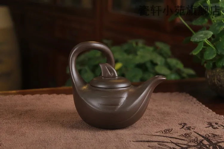 Yixing чайник причудливый стильный гусиный горшок 160cc Фиолетовый Глиняный чайный горшок Китайский Пуэр Улун чайный горшок фиолетовый песок чайный набор Onsale