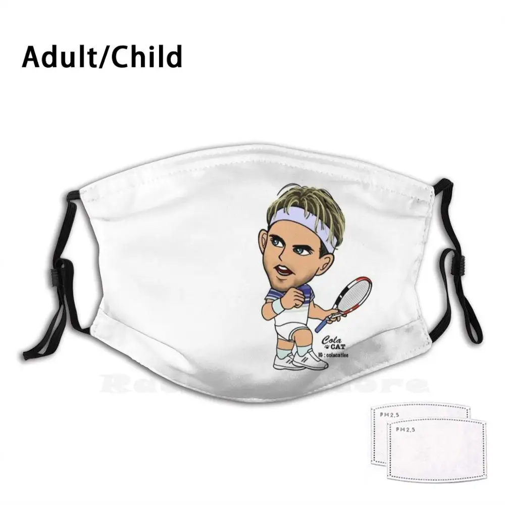 

Маска для лица Dominic Thiem многоразовая с фильтром Pm2.1004 и забавным принтом