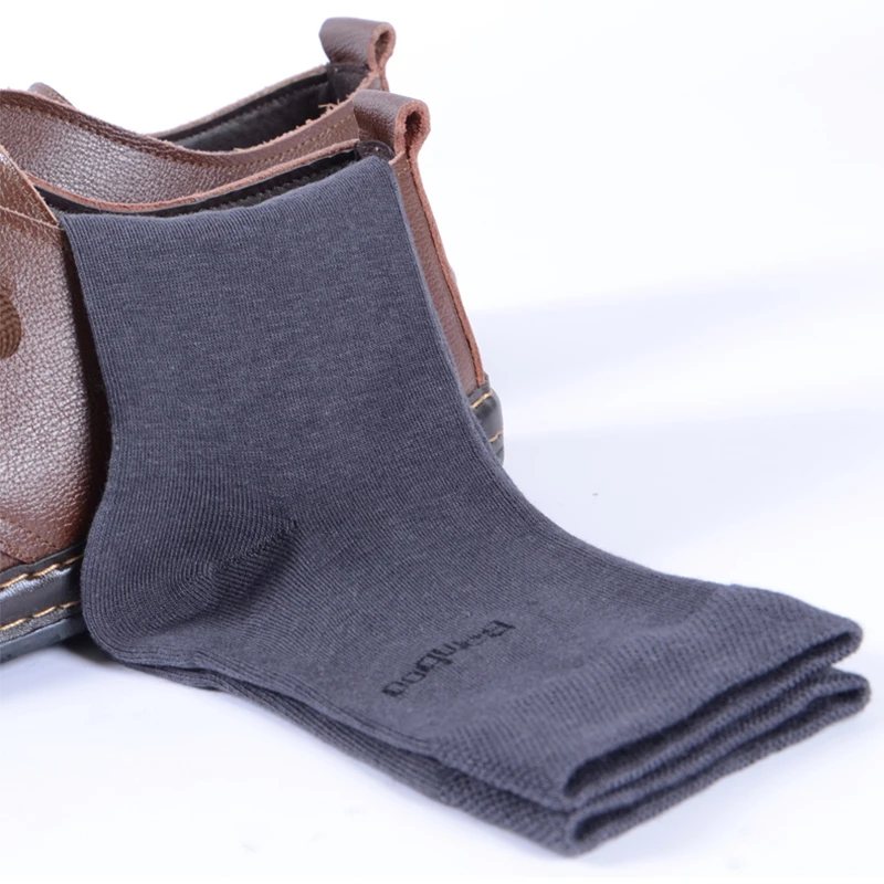 

10PCS=5pair High Quality 100% Bamboo Socks Autumn Business Dress Casual Cotton Socks Gift Breatheable 2021 New Fashion Original