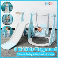 children slide and swing combination kids indoor playground kindergarten baby outdoor plastic multifunctional slide swing toys